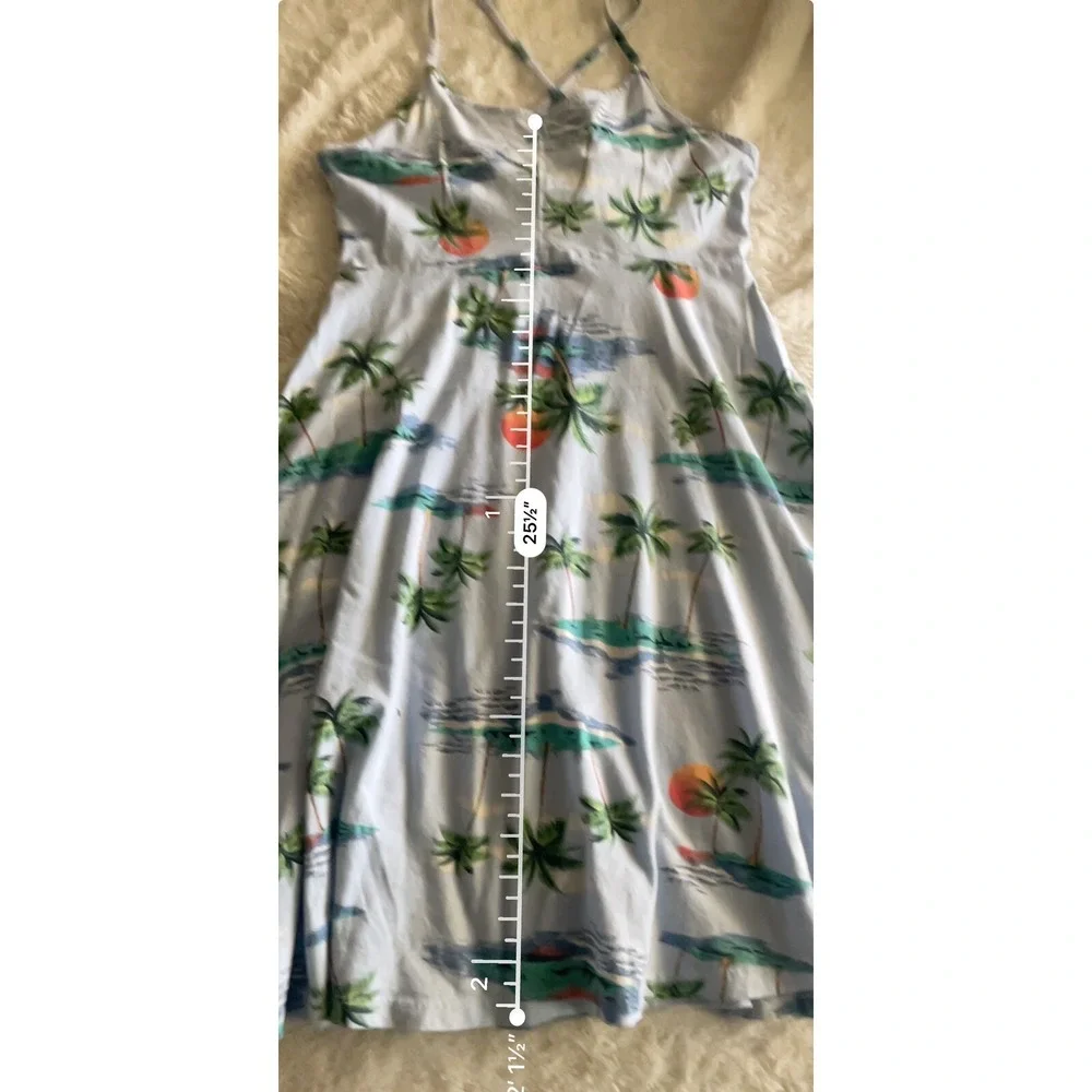 Old Navy Cami Dress Knit Tropical Coastal Casual Size 14